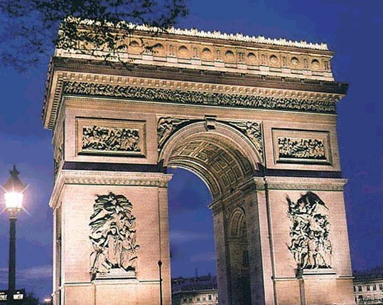 Триумфальная арка. Архитектор Шальгрен. 1806-1836, Париж