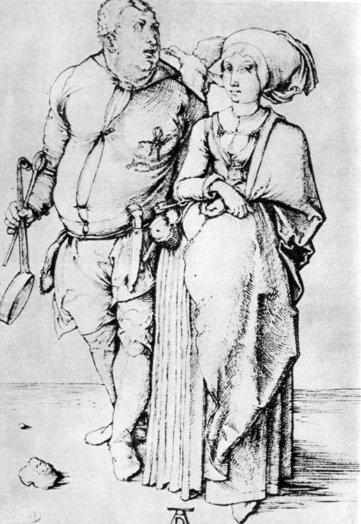 Альбрехт Дюрер, Повар и его жена. Гравюра на меди