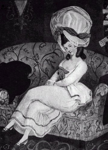 «Ловушка для мужчин». Домашнее платье предреволюционной эпохи: юбка и кофта, называемая карако (саrасо); ночной чепчик, называемый дормез (dorrneuse)