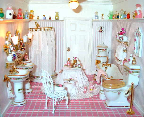 Розовая ванная - одно из самых эффектных и стильных помещений