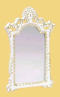 NHM-48. Настенное зеркало в раме. Ручная роспись. BxSxH(см)=7,1х0,5х10,6