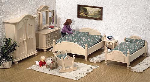GA-DK-14L. Набор мебели для спальни в стиле Landhaus. 7 предметов. Материал: тонированная ель
