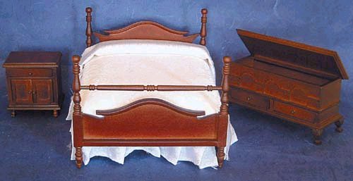 GA-GL-22L. Набор мебели для спальни из 3 предметов. Орех или красное дерево
