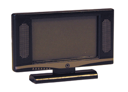 C-22. Плоский телевизор. Варианты исполнения: черный и серебристый корпус. Размеры BxSxH(см)=8,5x0,7x5,5